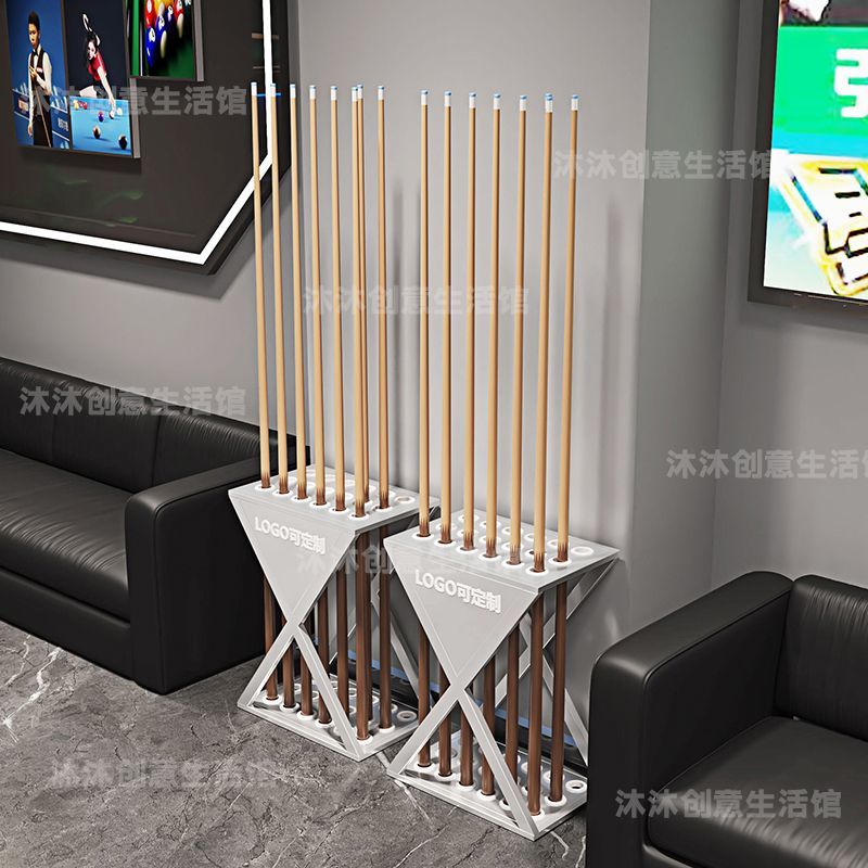 台球杆置放架高品质公杆展示架桌球架杆俱乐部存放收纳落地式架子