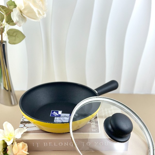 不粘锅【厚皮橙同款】滑蛋锅18CM华德士kinsgem小黄锅家用厨具