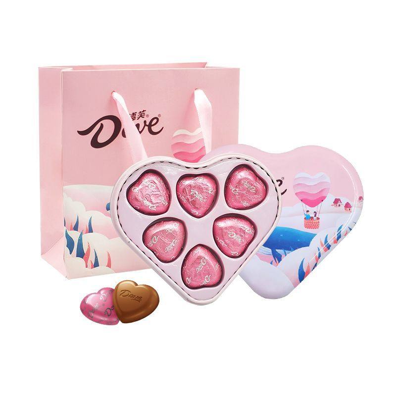 德芙巧克力礼盒装牛奶儿童心语送女朋友爱心伴手礼礼物网红喜糖