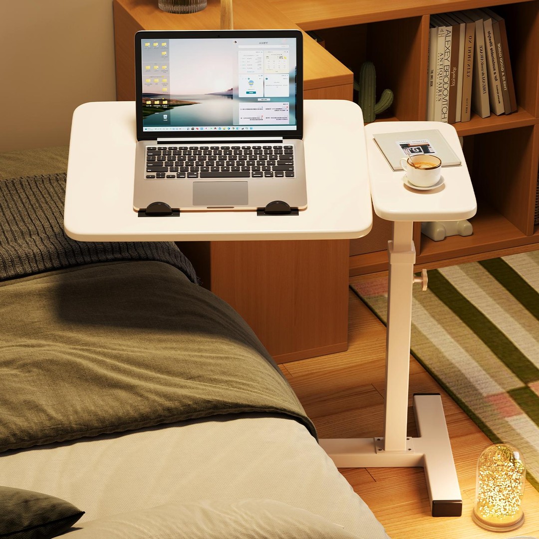 床边桌移动升降电脑桌折叠书桌女生卧室简易写字桌子客厅沙发边几