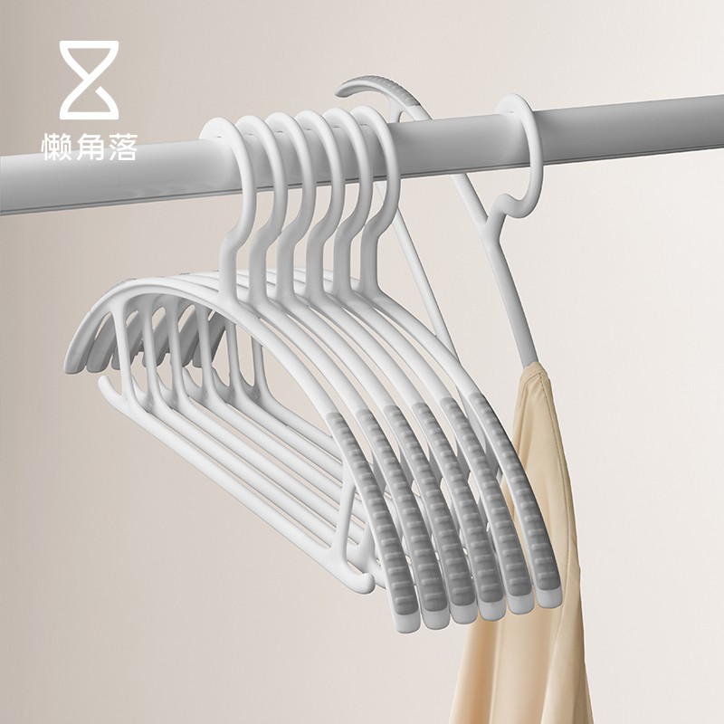 懒角落衣架挂衣服不变形无痕防滑衣撑子家用衣挂防肩角橡胶条晾晒