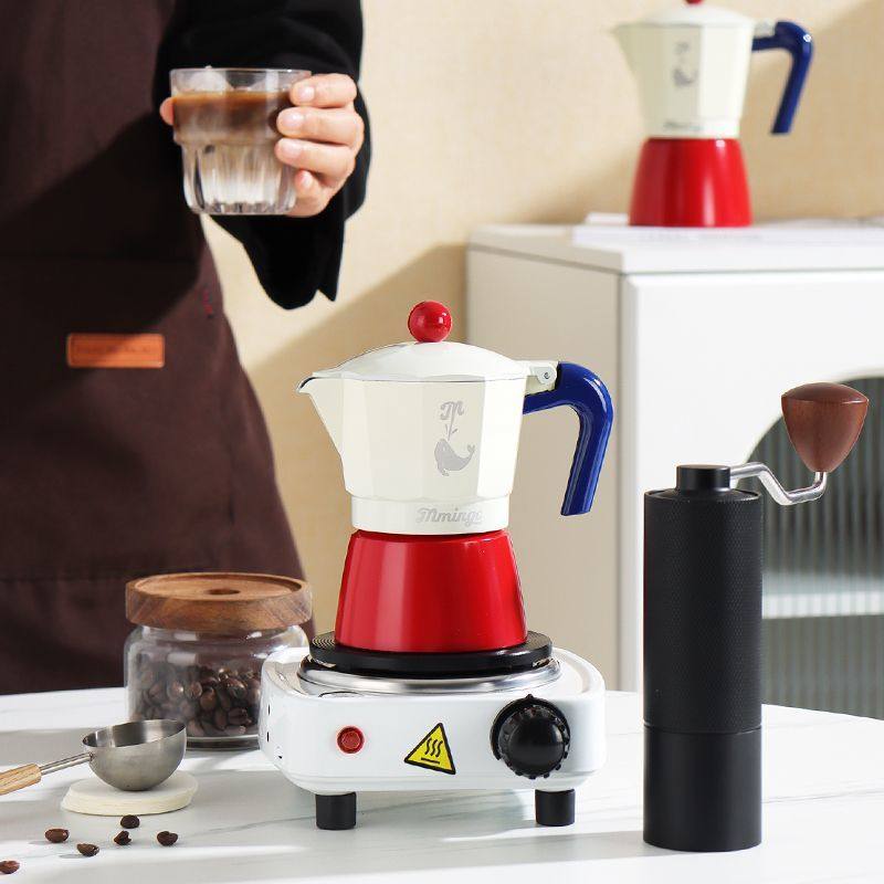 摩卡壶可明火鸣感摩卡壶六6小型迷你单人份摩卡壶意式咖啡壶套装,餐饮具,咖啡壶,淘宝优惠券,粉丝福利购,淘宝优惠卷