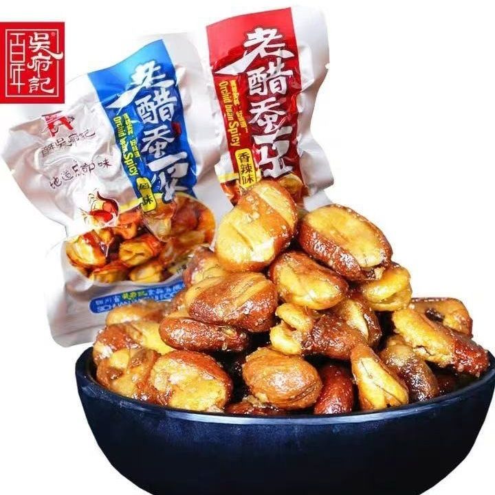 百年吴府记老醋蚕豆怪味四川特产休闲兰花零食散装称重