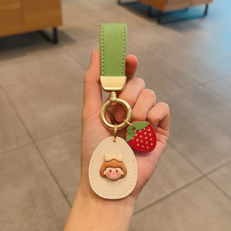 感应门禁卡套水滴形电梯卡保护套挂件车钥匙挂件简约可爱车钥匙扣