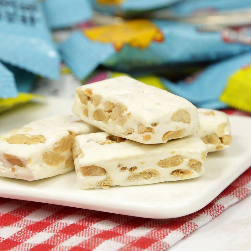 食品木糖醇牛轧糖手工咸蛋黄花生牛轧零食糖果喜糖