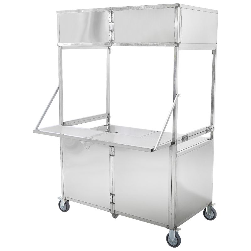 摆摊万能小推车小吃车夜市摆地摊可折叠可移动便携多功能耐用架子