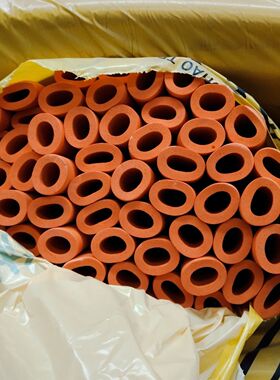 彩色保温管橡塑阻燃橙色ppr25×9家装中央空调水管保护套隔热套管