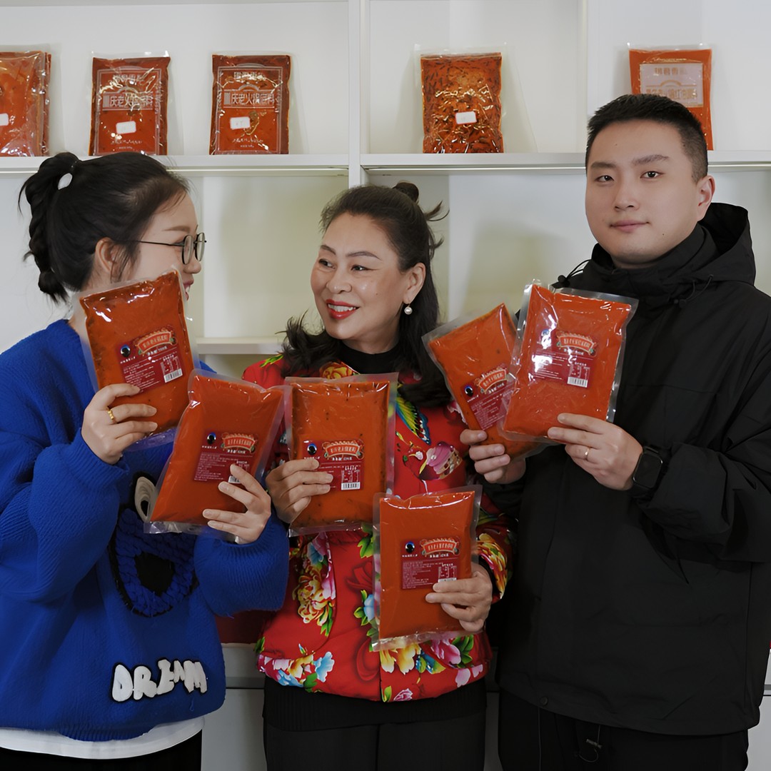 时尚潮哥人家火锅底料正宗重庆牛油火锅调料一包料一包油2斤装 小