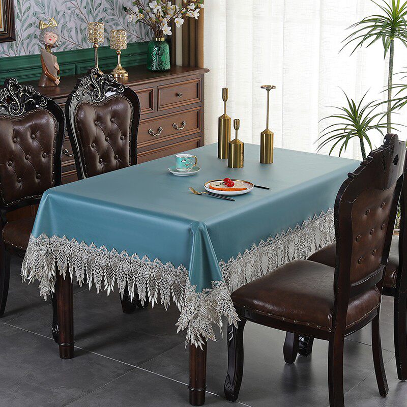 耐高温可擦防滑通用餐桌盖布防水防油免洗茶几垫轻奢风万用盖布