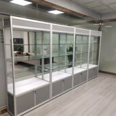 玻璃展示柜美容样品商用陈列柜化妆品奖品礼品模型柜公司透明展柜