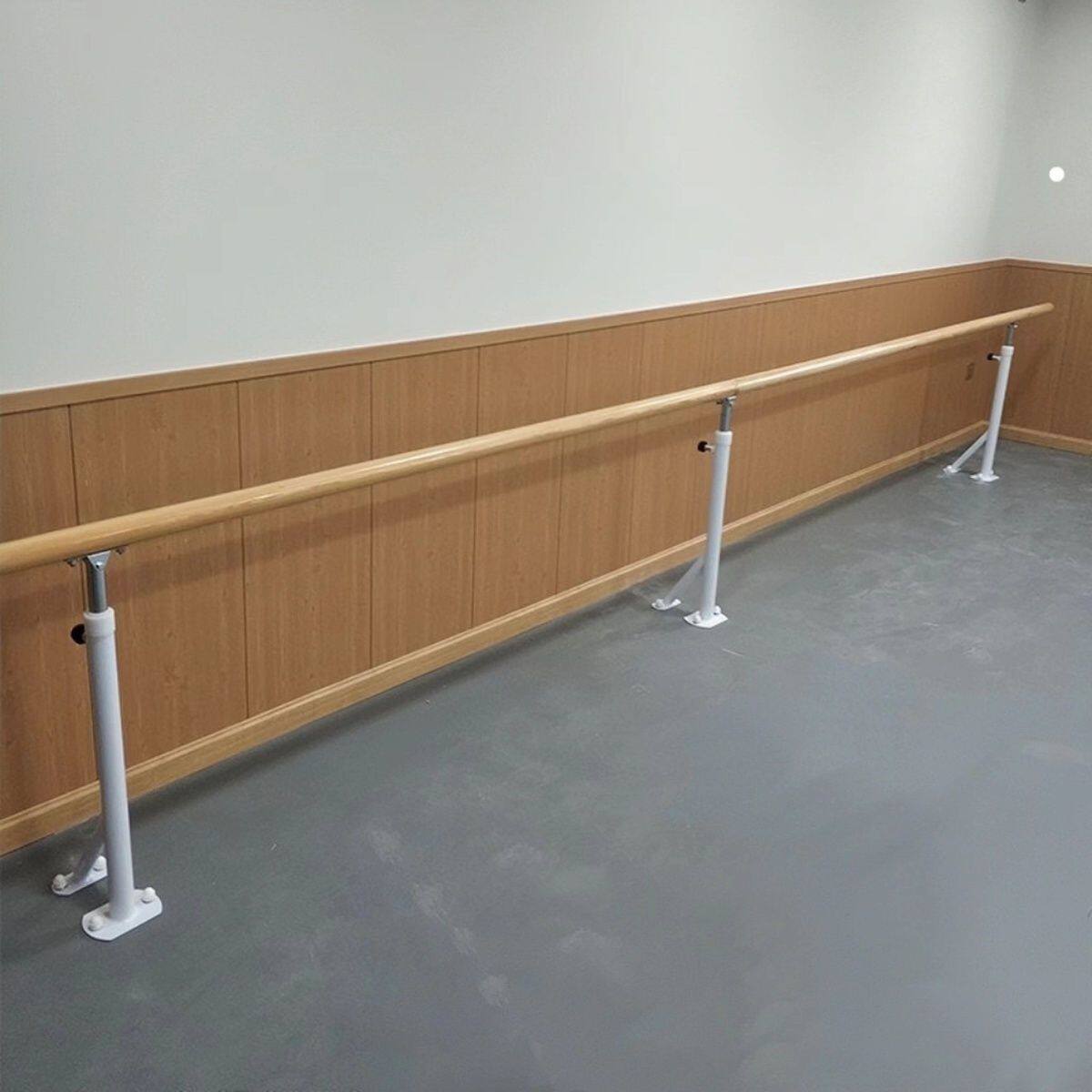 舞蹈把杆壁挂式压腿杆双层固定教室家用成人儿童可升降把杆舞蹈杆