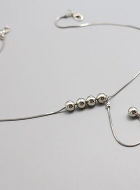 百搭链子配饰挂链百搭长袖毛衣T恤领口挂链项链条配件衣服装饰链