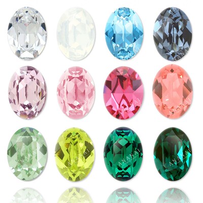 花式石 4120 大鸽子蛋 14x10MM 华子DIY美甲钻穿戴美甲超闪饰品