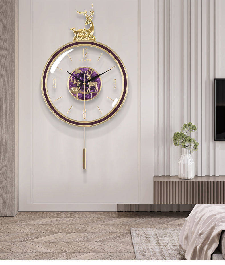 Таймер 北欧式钟表挂钟客厅家用时尚时钟现代轻奢挂表创意个性简约石英钟