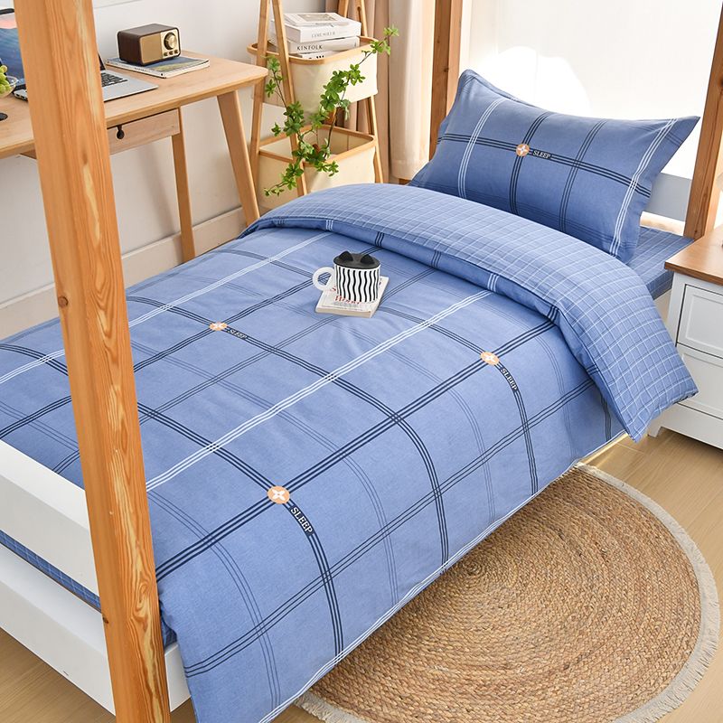 纯棉床单被套褥子被子床垫五件套一整套