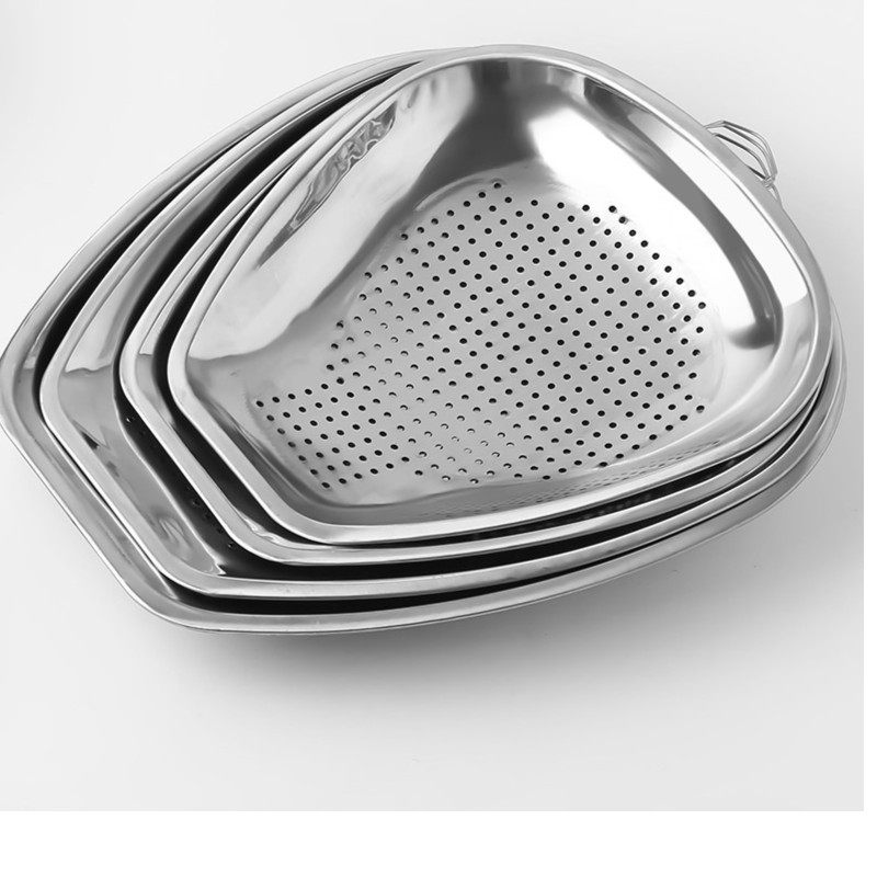 筲箕家用沥水篮水果蔬菜篮不锈钢多用淘菜晾晒密孔大号沥水筛厨房,餐饮具,洗菜盆/沥水篮/漏水筛,淘宝优惠券,粉丝福利购,淘宝优惠卷