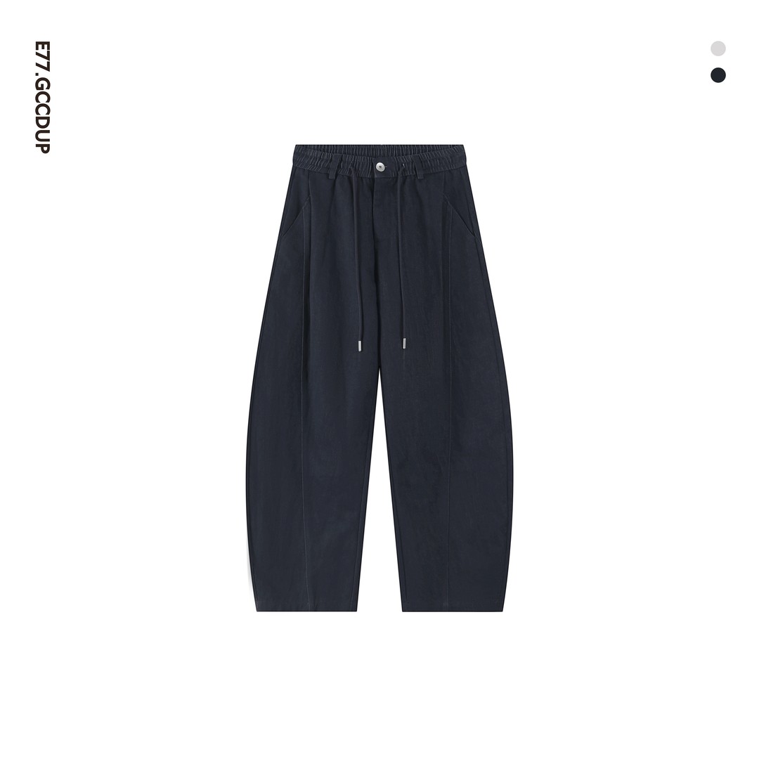 韩国进口GCCDUPE77『山矾』CleanFit高支棉混纺时尚弯刀廓形复古