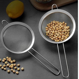 不锈钢过滤网漏勺尖耳油格捞面油炸漏勺细目网漏线柄隔油粉筛