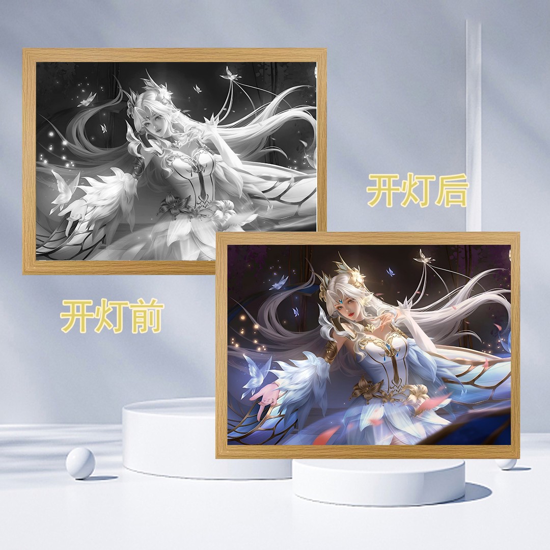 【王者荣耀】灯光画氛围灯客厅卧室房间装饰画桌搭礼物摆件现代家