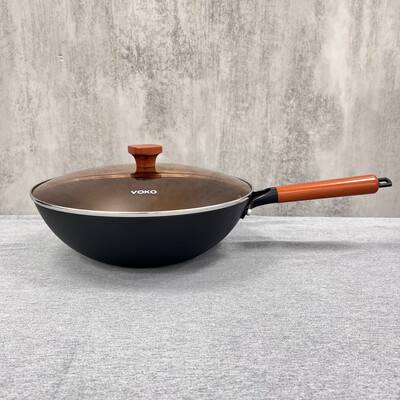 TG324 VOKO铁炒锅 32*10CM单锅约1.31KG带盖约2.22KG