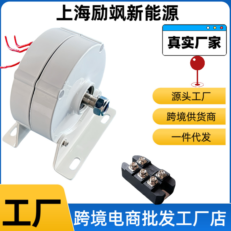 厂家直销100W12v24v家用三相交流永磁同步发电机