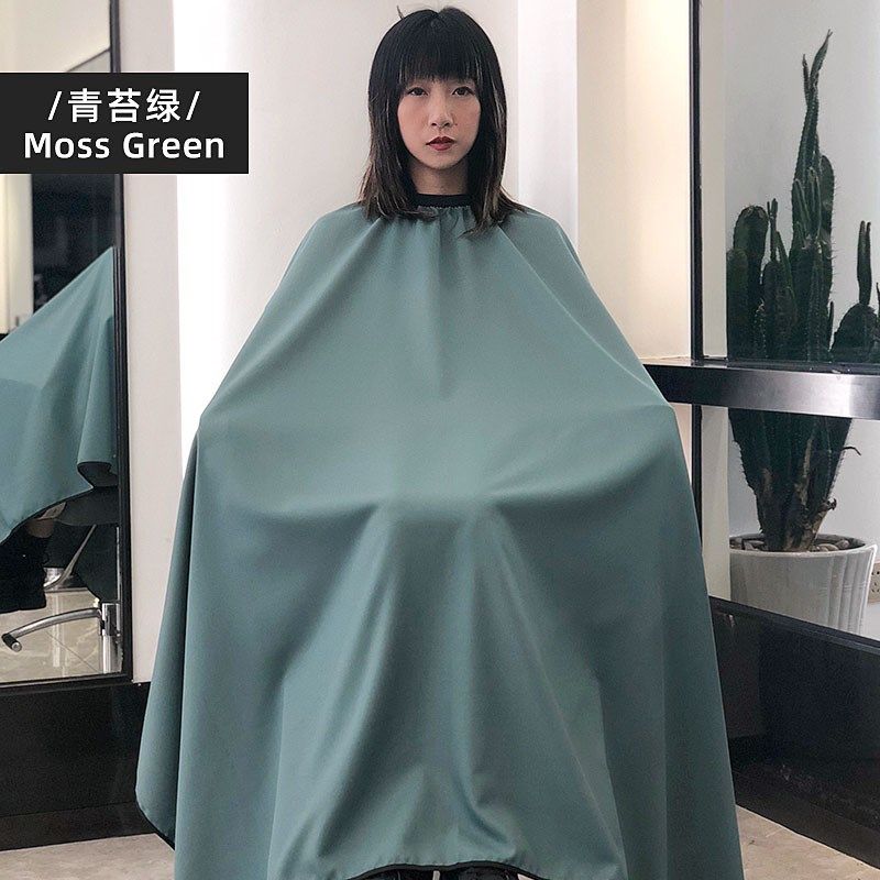 加厚棉感理发店围布防水不沾发发廊专用剪发烫染美发围布潮高档