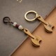 福到财到新年送礼物黄铜手工打造斧头菜刀挂件复古汽车钥匙扣挂件