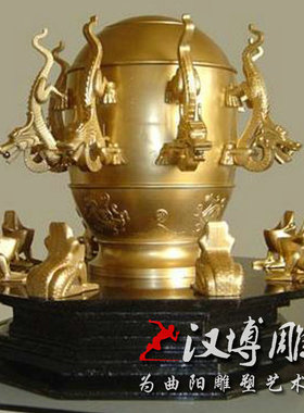 玻璃钢仿铜古代人物雕塑户外广场铸铜人物铜雕历史人物铜像定制做