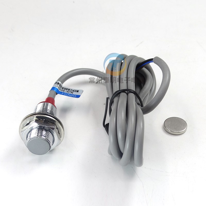 OMCH沪工霍尔传感器NJK-5002C磁性M12接近开关NPN三线常开配磁铁