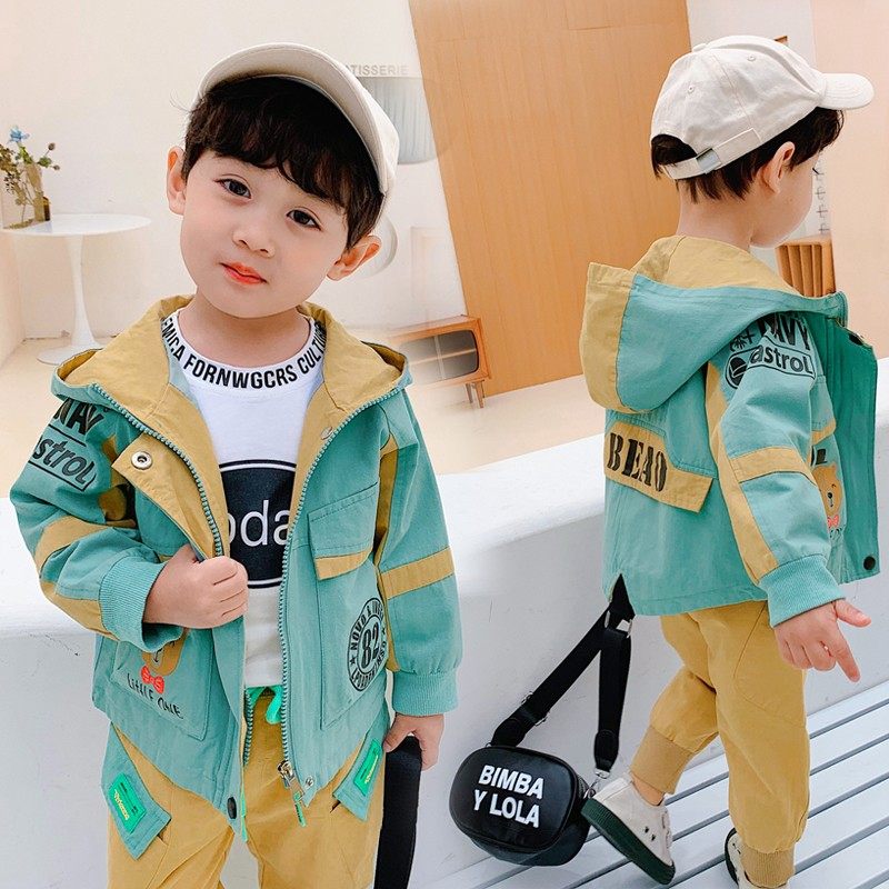 男童秋装宝宝套装2021新款洋气1-3岁5儿童春秋季时髦外套三件套潮,童装/婴儿装/亲子装,套装,淘宝优惠券,粉丝福利购,淘宝优惠卷