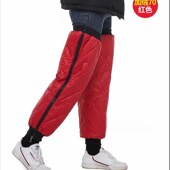 秋冬骑车保暖护膝神器男女通用电动车机车加绒加厚户外防水雪