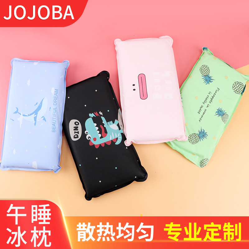 夏季学生午睡冰枕成人卡通透气冰垫可爱宝宝降温泡泡棉免注水枕头