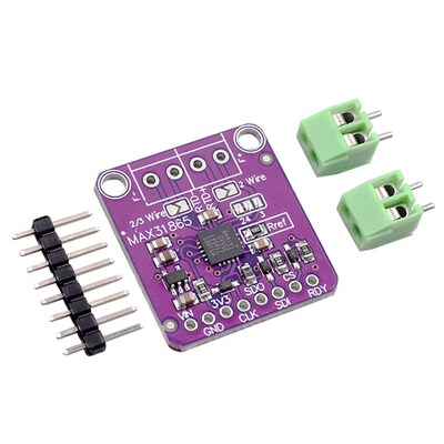 31865 MAX31865 RTD铂电阻温度检测器 PT100至PT1000传感器模块