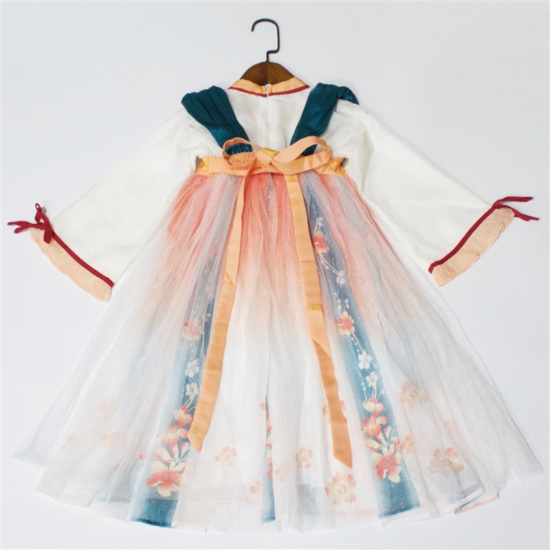 售完无补110-150码春秋女童汉服连衣裙中秋节节日礼物女宝宝长裙