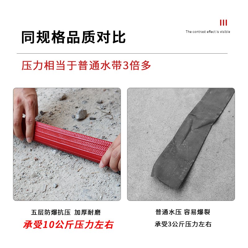 农用水带灌溉PVC软管高压水管浇地水带涂塑子3寸2寸2寸半寸4寸6寸