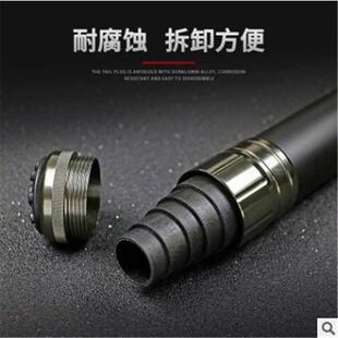 KATOP路亚抄网杆伸缩超硬碳素短节80/110/160/190/240CM捞网渔具