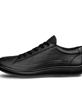 ECCO爱步男Soft Zero真皮休闲板鞋柔酷零点轻盈防水德训鞋537774