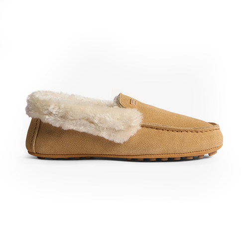 HUNTER女Moccasin Slipper防滑棉拖鞋加绒保暖豆豆鞋HFRW0021252