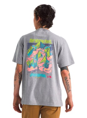 TNF北面男款Expedition环保印花休闲运动宽松短袖T恤NF0A8D6P