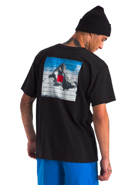 TNF北面男40周年纪念版纯棉透气宽松休闲短袖T恤NF0A8BXY