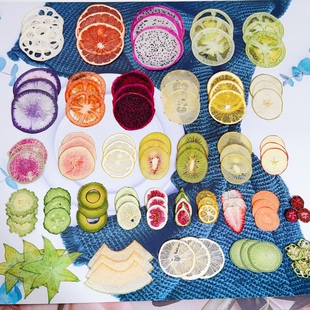 天然紫红花切片压花教学科普展示创意diy手工滴胶手机壳装饰材料