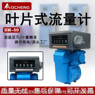 叶片式流量器高精度50计量器大流量耐高温容积式流量表石油机场