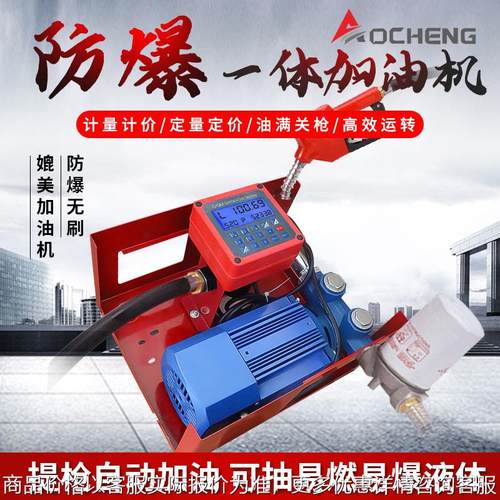 无刷防爆静音电子定量加油泵1224220汽油加油机总成电动抽油泵