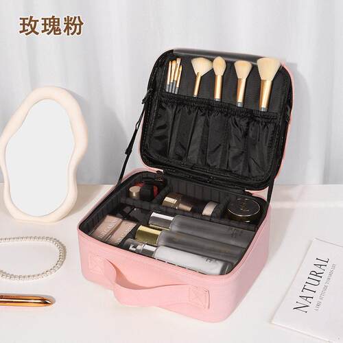 ins网红同款化妆品收纳箱化妆包大容量便携式化妆刷包旅行化妆箱