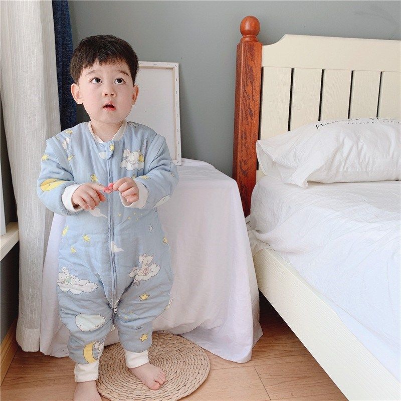 秋冬婴儿睡袋A类竹棉纱布软夹棉保暖宝宝防踢被儿童连体衣家居服,婴童用品,睡袋/防踢被,淘宝优惠券,粉丝福利购,淘宝优惠卷