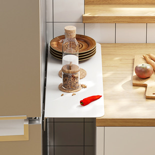 厨房窄缝置物架冰箱夹缝板台面缝隙遮挡窄缝微波炉桌面空隙挡板