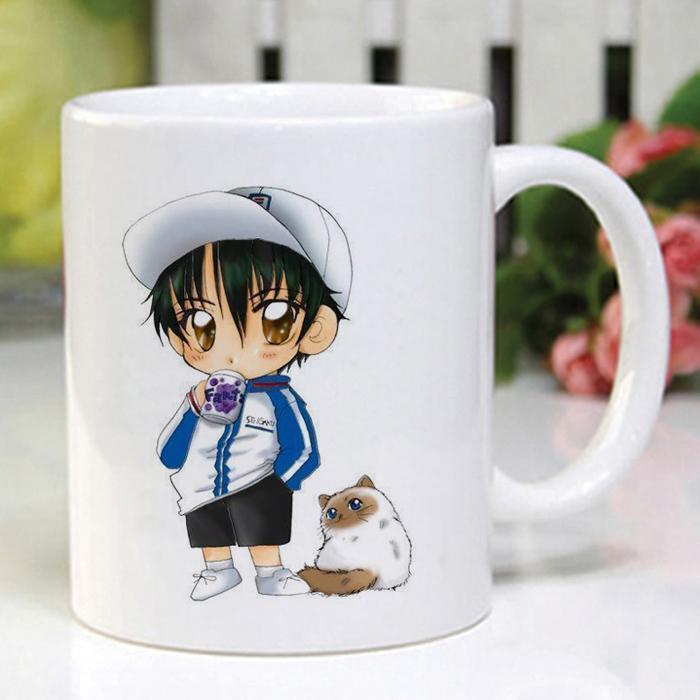 网球王子卡通动漫周边越前龙马不二周助陶瓷杯动漫水杯生日礼物