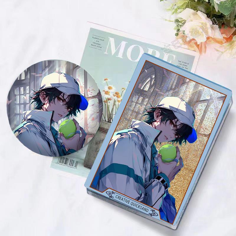 网球王子越前龙马流沙麻将吧唧礼物收藏咕卡套装徽章摆件立牌挂饰