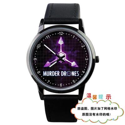 无机杀手周边Murder Drones动漫二次元uzi同款防水手表学生表定制