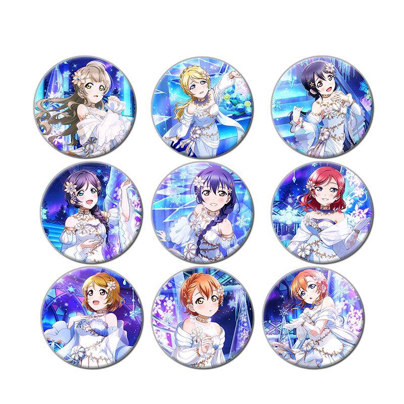 Love live LOVELIVE徽章矢泽妮可东条希南小鸟园田海未动漫周边/